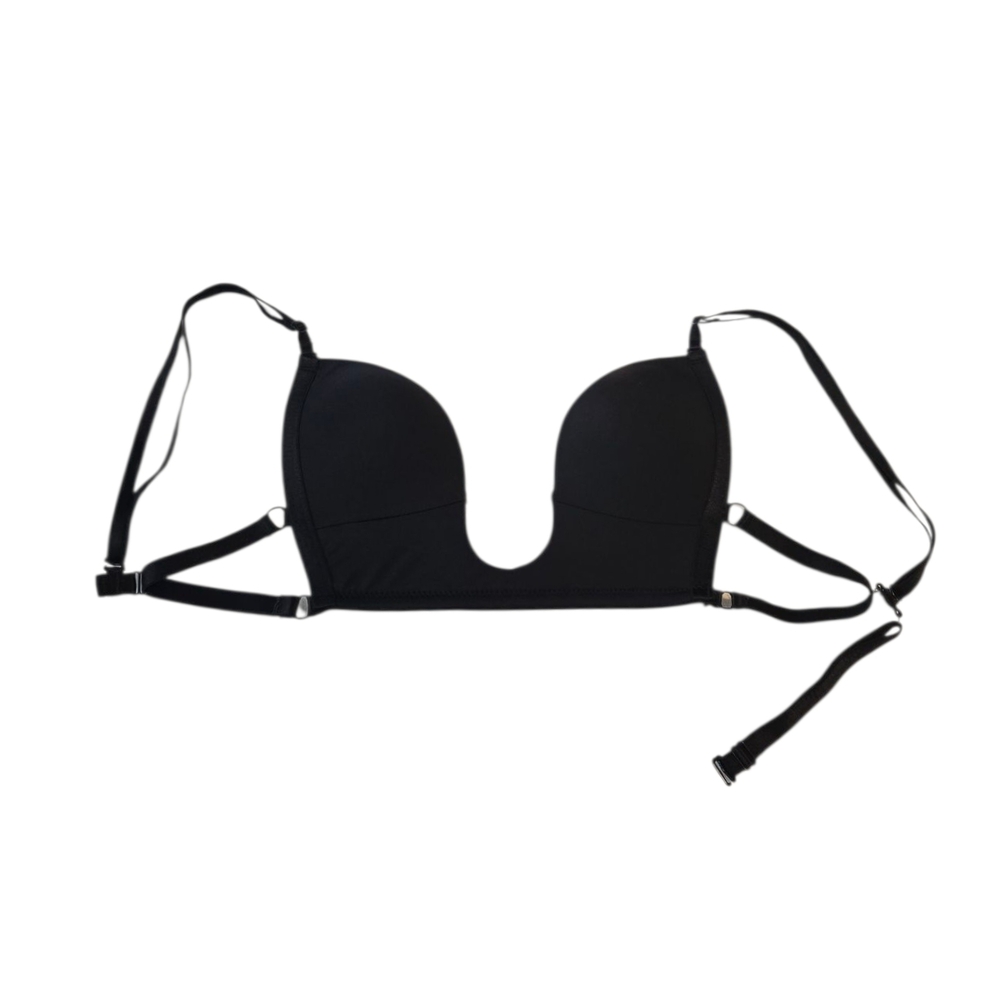 3 for $5 Black Plunge Bra 4